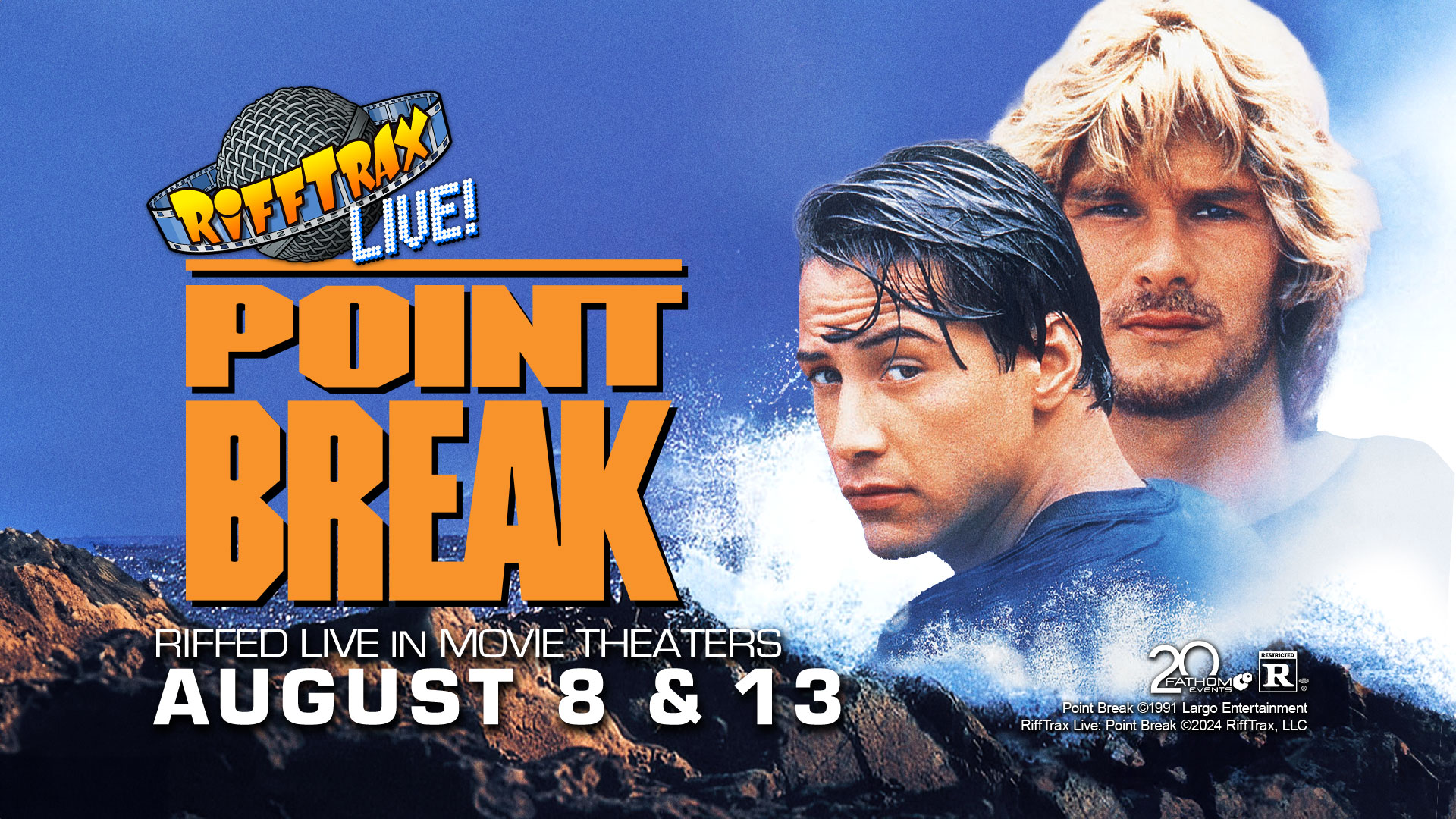 The RiffTrax Boys are Back this Summer with “RiffTrax Live: Point Break”