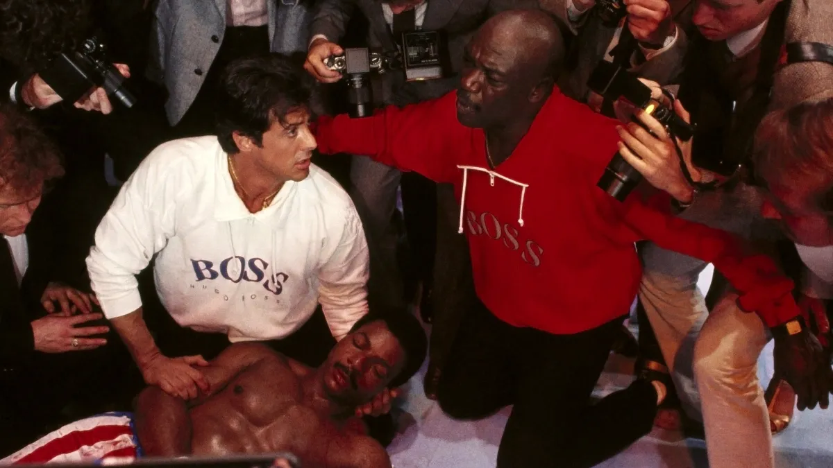 ‘Rocky IV’ at 40: Sylvester Stallone says Carl Weathers deserved an Oscar for his death scene; the 1985 blockbuster is back in theaters this week courtesy of Fathom Entertainment.