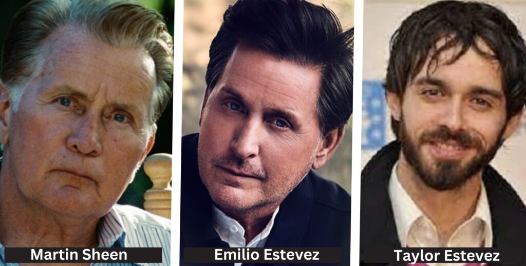 Blog - The Way - Headshot trio - Martin Sheen, Emilio Estevez, and Taylor Estevez