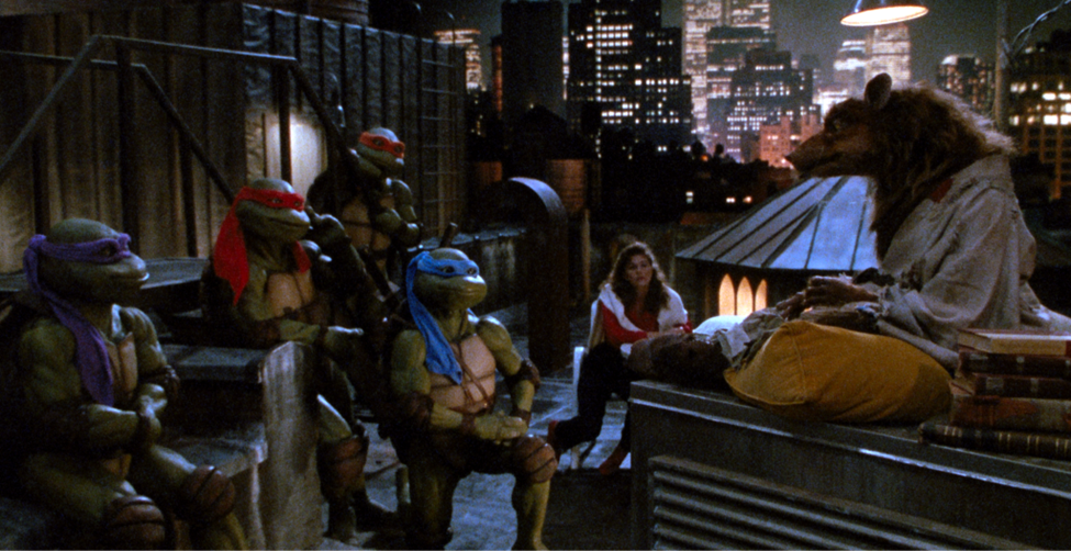 Still from Teenage Mutant Ninja Turtles II: The Secret of the Ooze.